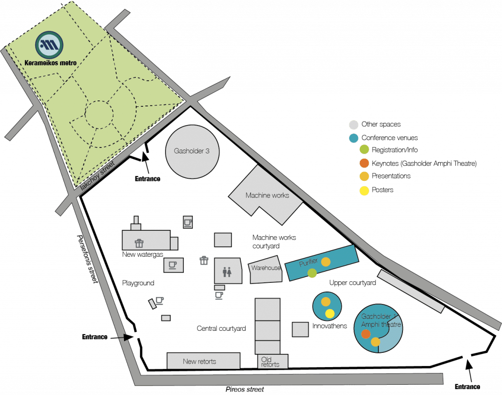 Map over the Technopolis area